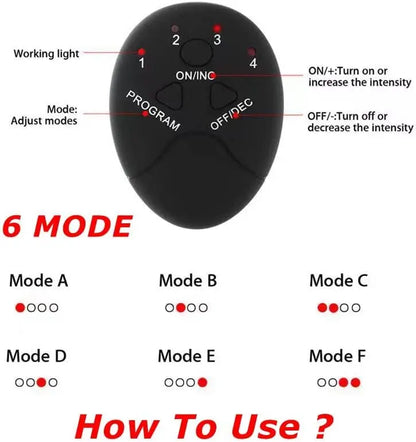 EMS Muscle Stimulator Trainer – Wireless Ab & Body Toning Fitness Device