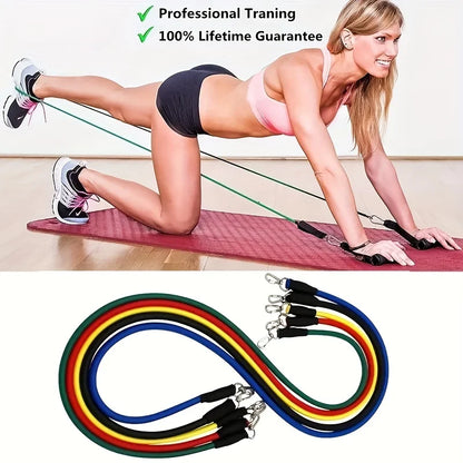 FlexTrain Pro – 11-Piece Resistance Bands Home Workout Set