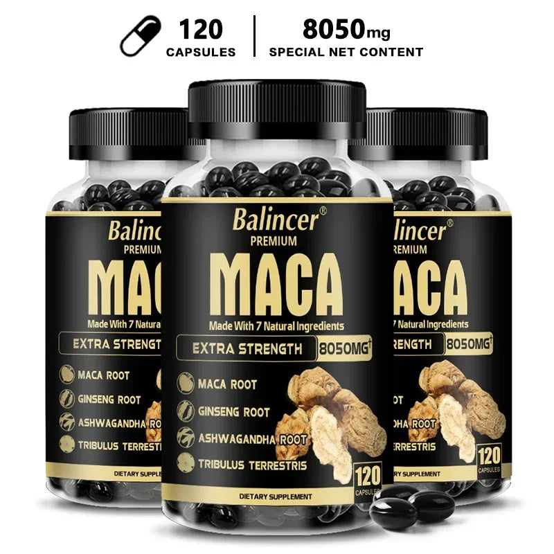 VitalCore Black Maca – Extra Strength Herbal Capsules (8050mg)