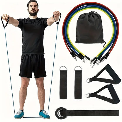 FlexTrain Pro – 11-Piece Resistance Bands Home Workout Set