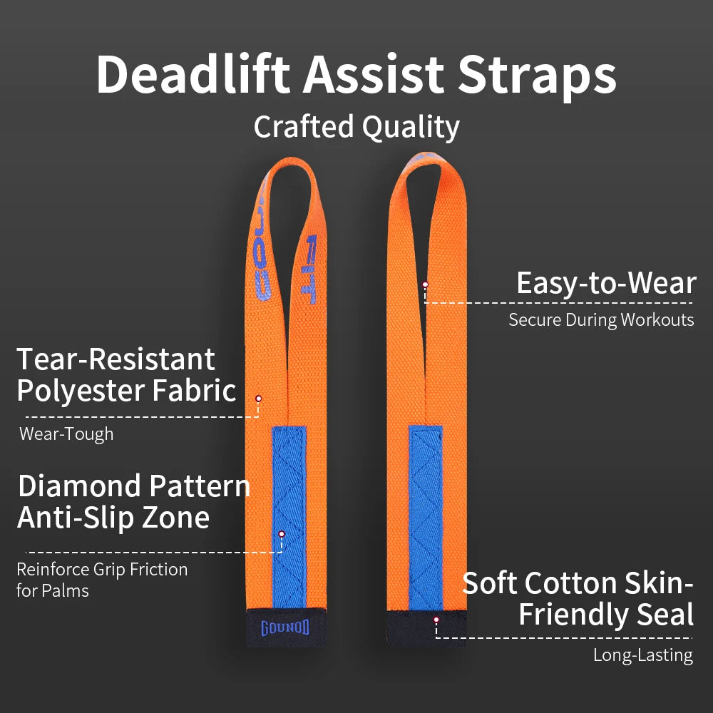 GripForce Pro – Lifting Straps for Strength Training (2-Pack)