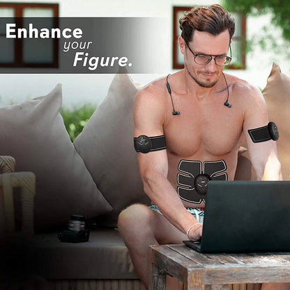 EMS Muscle Stimulator Trainer – Wireless Ab & Body Toning Fitness Device