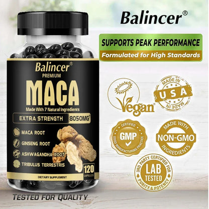 VitalCore Black Maca – Extra Strength Herbal Capsules (8050mg)